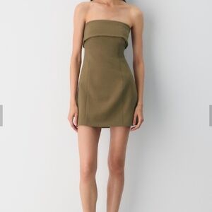 Aritzia Babaton Element Dress Cello Brown